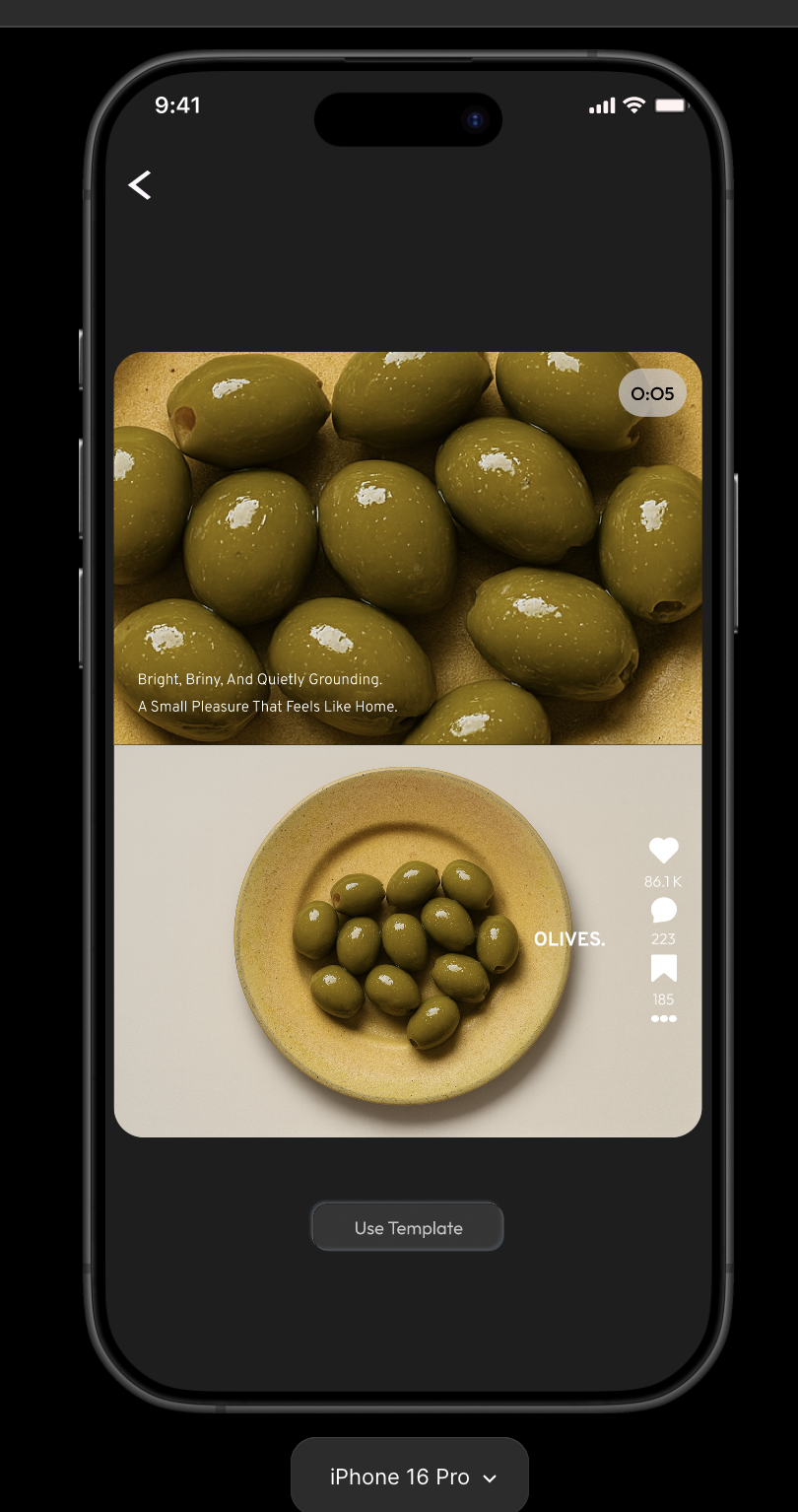 Browse and preview a template in Tale